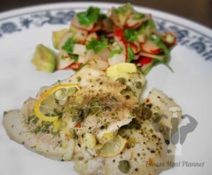 Italian-Style Tilapia – a delicious dish for a low-calorie diet plan.