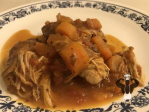 Slow Cooked Chicken Breast in Wine and Tomato Sauce